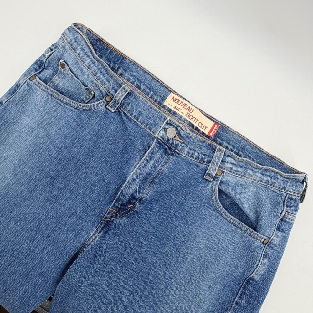 Vintage Levis Jeans Womens 14S Blue Nouveau 515 Boot Cut Denim Medium Wash Pants